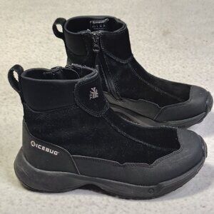 Icebug Metro 2 Womens Size 7.5 Black BUGGrip Winter Boots